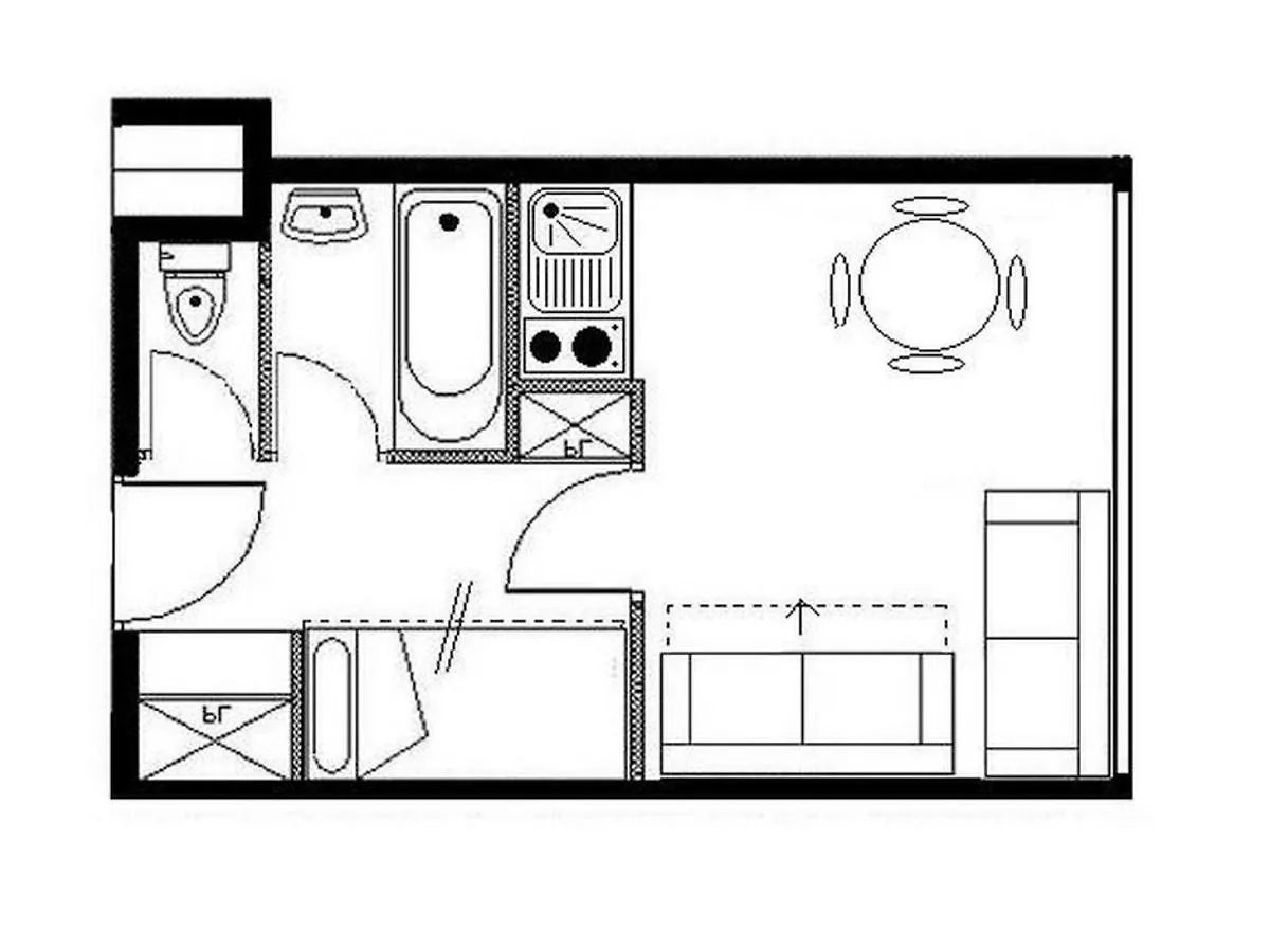Studio Classique A Reberty 1850 - Acces Direct Aux Pistes, 4 Pers. - Fr-1-344-1006 Saint-Martin-de-Belleville